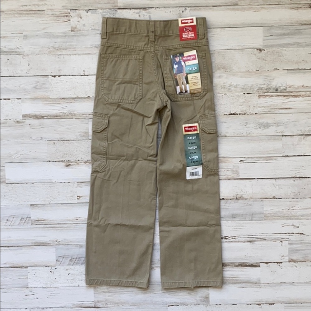 Boys 6 SLIM Wrangler adjustable waist Cargo NWT